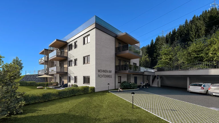 Visualisierung Vorderansicht Kaprun