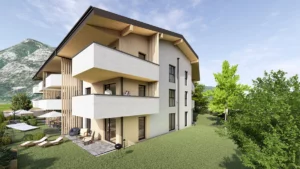 Visualisierung der Vorderansicht des Projektes in Lofer